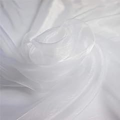 White plain organza for sale  Delivered anywhere in UK