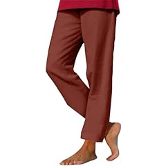 Women linen trousers for sale  Delivered anywhere in UK