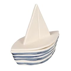 Creative stoneware sailboat for sale  Delivered anywhere in USA 