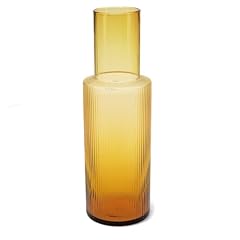 Ribbed glass carafe for sale  Delivered anywhere in UK