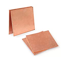 Used, ANOTHEEE 1Pcs 10cm x 10cm x 0.1cm Copper Sheets, Metal for sale  Delivered anywhere in Ireland