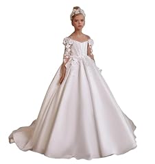 Satin flower girl for sale  Delivered anywhere in USA 