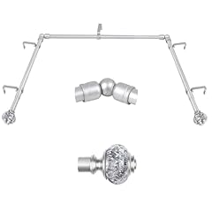 Usfook silver curtain for sale  Delivered anywhere in UK
