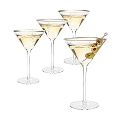 Gold rim martini for sale  Delivered anywhere in USA 