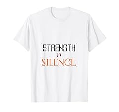 Strength silence typography for sale  Delivered anywhere in UK