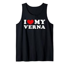 I Love My Verna, Amo la mia Verna, I Heart My Verna Canotta, usato usato  Spedito ovunque in Italia 