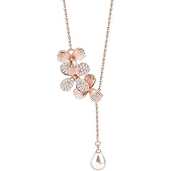 Orchid flower necklace for sale  Delivered anywhere in UK