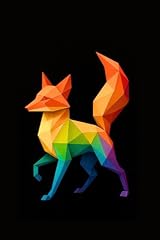 Rainbow origami fox usato  Spedito ovunque in Italia 