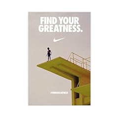 Nike poster decorativo usato  Spedito ovunque in Italia 