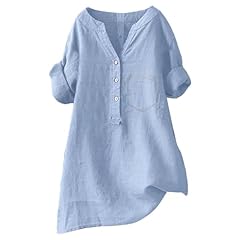 Linen shirts women for sale  Delivered anywhere in USA 