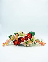 Bouquet con Ramo de Flores Cementerio con Lilium y peonia Artificial, Ramo de Flores Artificiales Cementerio segunda mano  Se entrega en toda España 