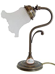 Lampada ottone brunito usato  Spedito ovunque in Italia 