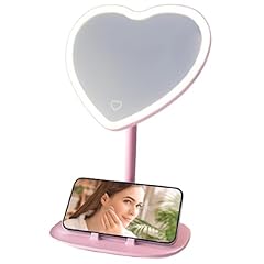 Pink heart mirror for sale  Delivered anywhere in USA 