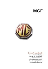 Mgf owners handbook for sale  Delivered anywhere in UK