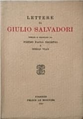 Lettere giulio salvadori. usato  Spedito ovunque in Italia 