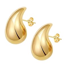 Chunky gold hoop for sale  Delivered anywhere in UK