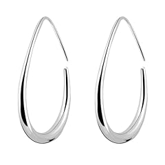 Silver teardrop earrings for sale  Delivered anywhere in UK