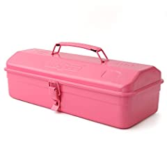Hi-Spec 1pc Pink Steel Metal Barn Tool Box Carry Case. for sale  Delivered anywhere in UK