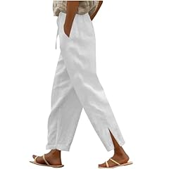 Ladies trousers linen for sale  Delivered anywhere in UK