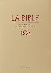 Bible tob traduction d'occasion  Livré partout en France