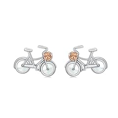 Bicycle stud earrings for sale  Delivered anywhere in USA 