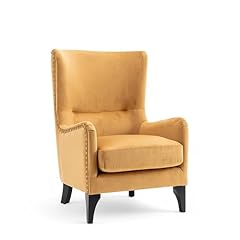 Velvet gold wingback for sale  Delivered anywhere in UK