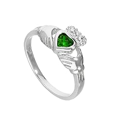 Sterling silver emerald for sale  Delivered anywhere in Ireland