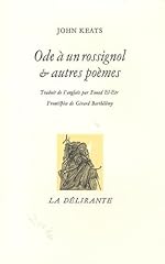 Ode rossignol poèmes d'occasion  Livré partout en France