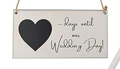 Wedding countdown chalkboard for sale  Delivered anywhere in Ireland