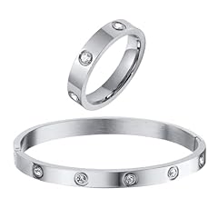 Silver rings bracelets for sale  Delivered anywhere in USA 