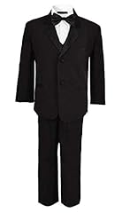 Boys Tuxedo with Vest, Shirt, and Bow Tie – Black, Size 6 for sale  Delivered anywhere in Canada