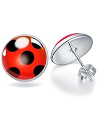 Red ladybird earring for sale  Delivered anywhere in USA 