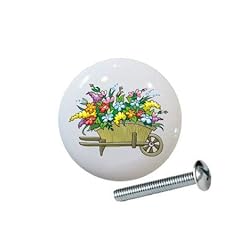Flowers wooden wheelbarrow for sale  Delivered anywhere in USA 