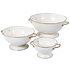Metal colander set for sale  Delivered anywhere in USA 