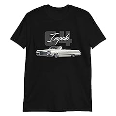 Used, 1964 Chevy Impala 2 Door Convertible Lowrider Classic Car Short-Sleeve Unisex T-Shirt, Black, Medium for sale  Delivered anywhere in Canada