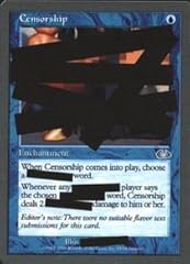 Magic gathering censorship for sale  Delivered anywhere in USA 