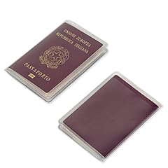 Custodie passaporto trasparent usato  Spedito ovunque in Italia 