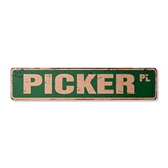 Picker vintage straßenschild gebraucht kaufen  Wird an jeden Ort in Deutschland