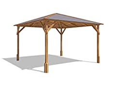 Dunster House Wooden Garden Gazebo Heavy Duty Hot Tob for sale  Delivered anywhere in UK
