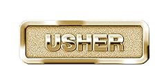 Usher badge brass for sale  Delivered anywhere in UK
