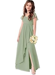 Chiffon junior bridesmaid for sale  Delivered anywhere in USA 