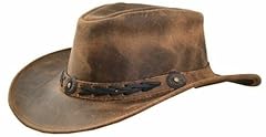 Leather cowboy hat for sale  Delivered anywhere in UK