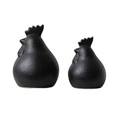 2pcs gallo ceramica usato  Spedito ovunque in Italia 