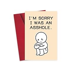 Funny apology cards for sale  Delivered anywhere in USA 