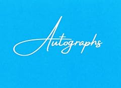 Blue autograph book for sale  Delivered anywhere in UK