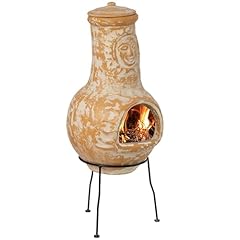 Outdoor clay chiminea for sale  Delivered anywhere in USA 