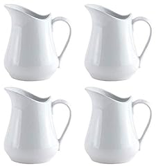 HIC Harold Import Co. Set of 4 Porcelain Creamer Pitcher for sale  Delivered anywhere in Canada