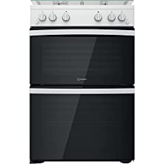 Indesit 60CM ID67G0MCW/UK Gas Double Freestanding cooker for sale  Delivered anywhere in UK