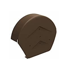 Homesmart Brown Half Round Ridge End Cap for Dry Verge for sale  Delivered anywhere in UK