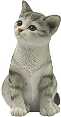4.25 Inch Sitting Tabby Kitten Decorative Statue Figurine, for sale  Delivered anywhere in Canada